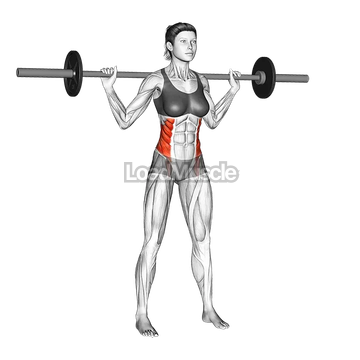 Barbell Standing Twist