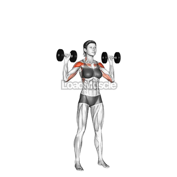 Dumbbell Standing Overhead Press