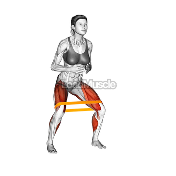 Resistance Band Duck Walk