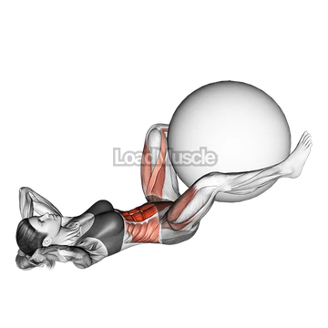 Exercise Ball Frog Crunch