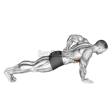 Single Arm Scapula Push up