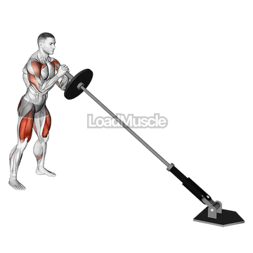 Landmine Squat and Press