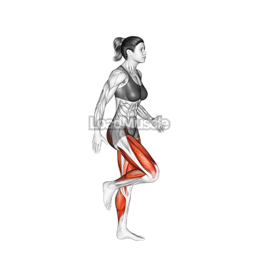 Run and Semi Squat Jump