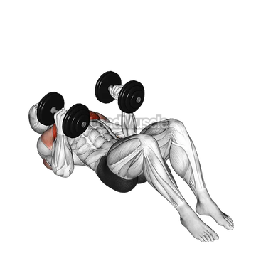 Dumbbell Lying on Floor Hammer Press