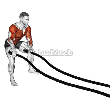 Battling Ropes Side to Side Arms