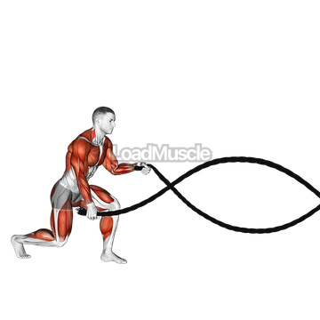 Battling Ropes Split Jump