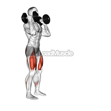 Dumbbell Front Rack Lunge