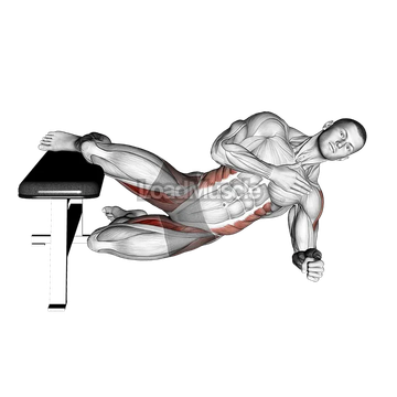 Side Plank Hip Adduction (bent knee)