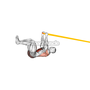 Resistance Band Upper Body Dead Bug