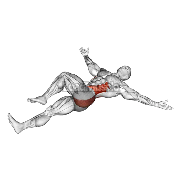 Lying T Spine Mobility Stretching