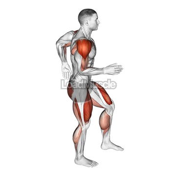 Quickly Trot in place