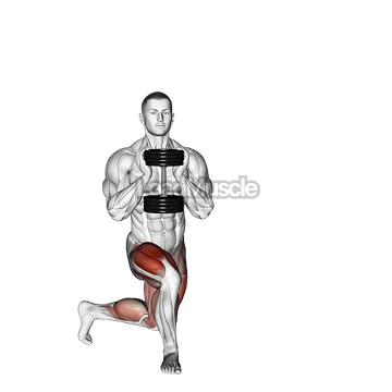 Dumbbell Gobelt Curtsey Lunge