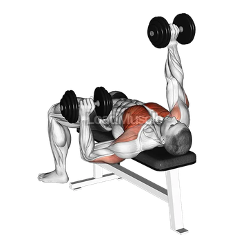 Dumbbell Alternate Bench Press (high start)