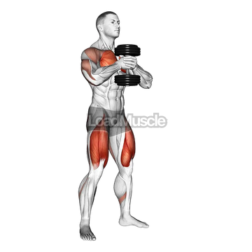 Dumbbell Press Squat
