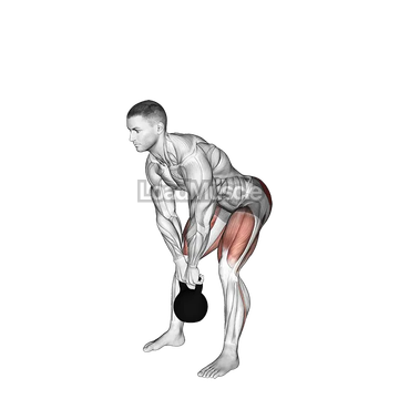 Kettlebell Straight leg Deadlift
