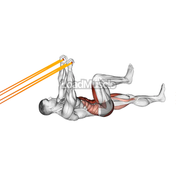 Resistance Band Upper Body Lying Air Bike