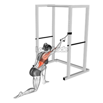 Band Kneeling One Arm Pulldown