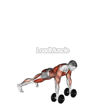 Dumbbell Complex Push-up Row Clean and Press