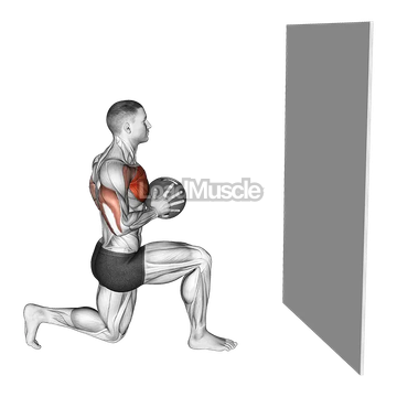 Medicine Ball Half Kneeling Chest Push