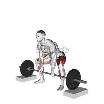 Barbell Sumo Deadlift from Blocks