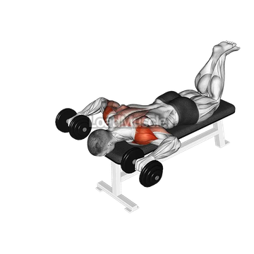 Dumbbell Face Down Lying Shoulder Press