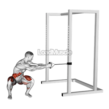 Band Squat Twist