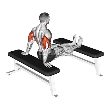 Bench Dip with legs on bench