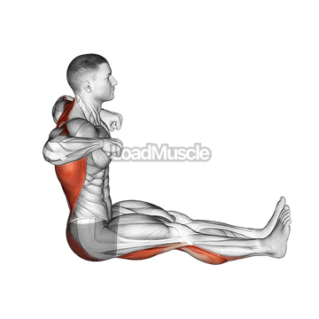 Rowing Boat Yoga Pose