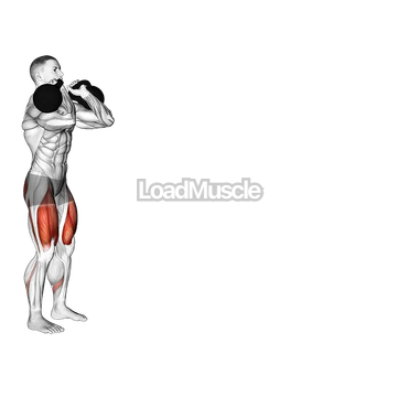 Kettlebell Front Rack Walking Lunge