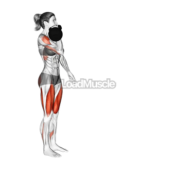 Kettlebell Forward Lunge and Press