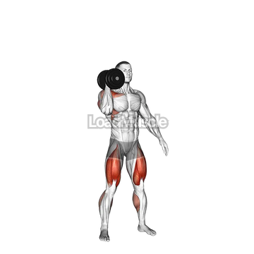 Dumbbell One Arm Thruster