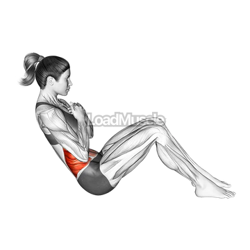 Russian Twist With Hands On Chest