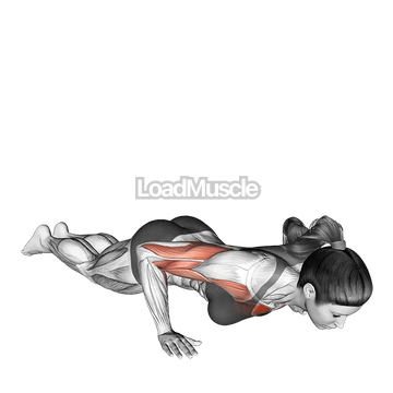 Kneeling Shoulder Tap Push-up