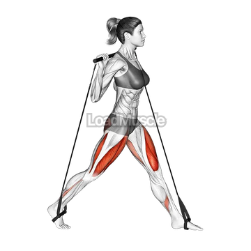 Bar Band Split Squat