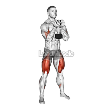 Dumbbell Goblet Squat and Biceps Curl