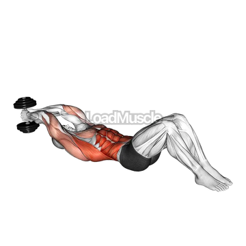 Dumbbell Lying Woodchop