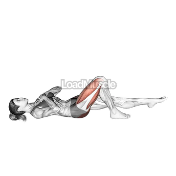 Single Leg Glute Bridge (arms on chest)