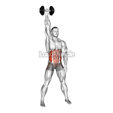 Dumbbell Standing High Windmill