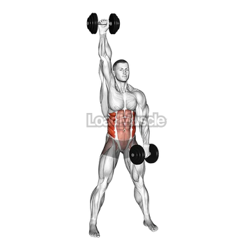 Dumbbell Standing Windmill