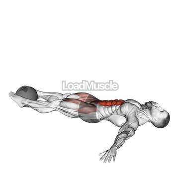Medicine Ball Lying Leg Raise