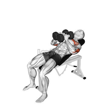 Dumbbell Incline Squeeze Press