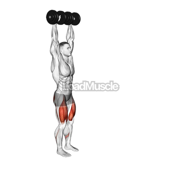 Dumbbell Overhead Lunge