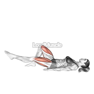 Single Straight Leg Glute Bridge Hold