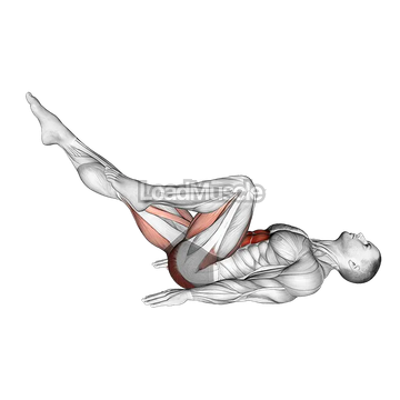 Lying Bicycle Crunch