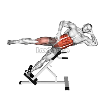 45 degree Bycicle Twisting Crunch