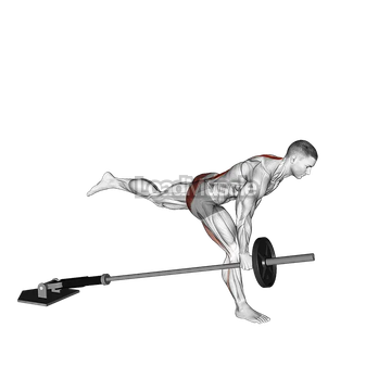 Landmine One Leg Stiff Leg Deadlift