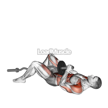 EZ-Bar Shoulder Press Sit-up