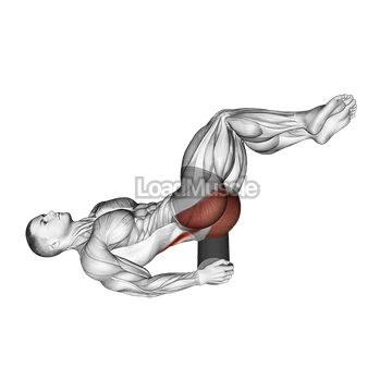 Roll Glute Twist Lying on Floor