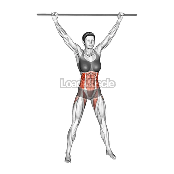 Stick Standing Twist Stretch