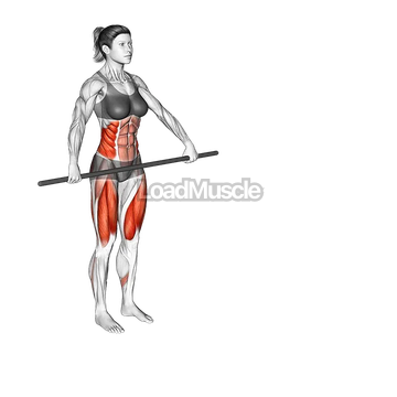 Stick Twist Lunge Stretch